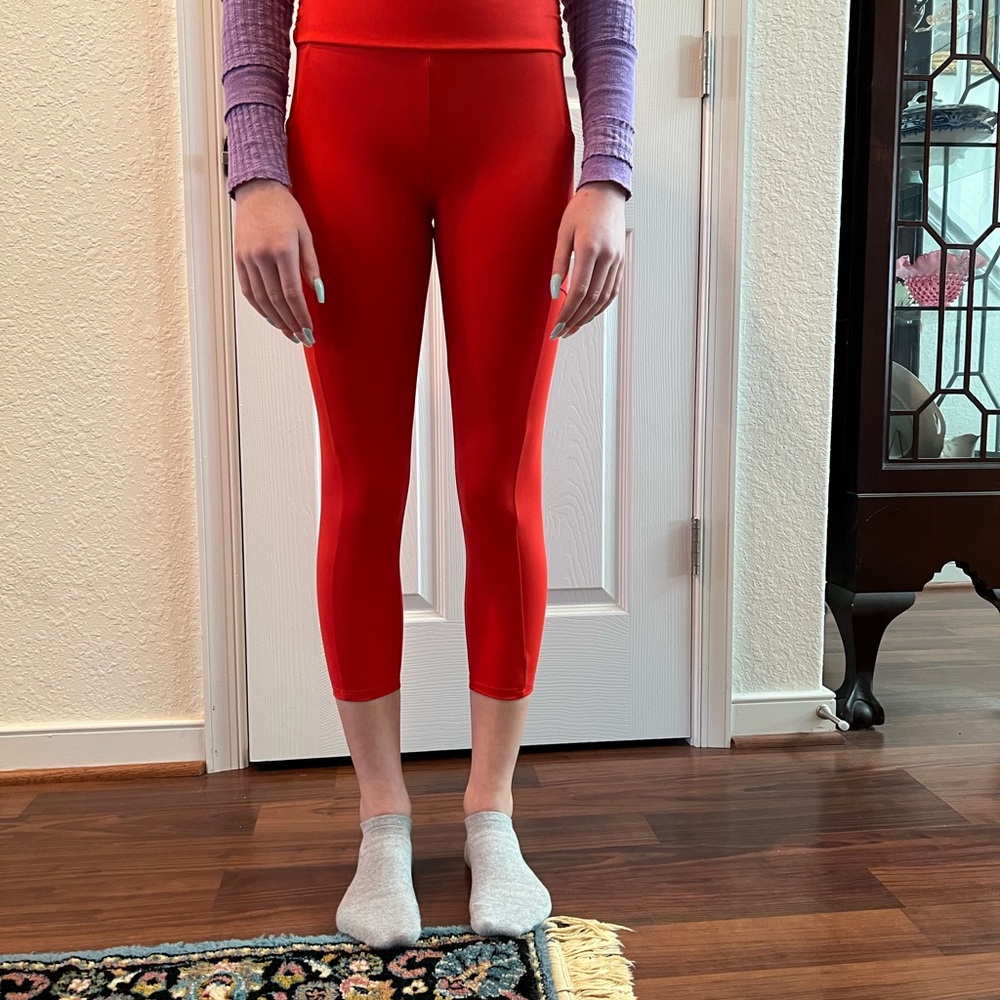 Petite rouched waist legging